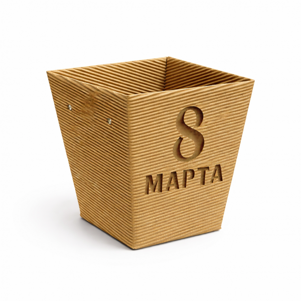 Коробка "8 марта" из рельефного картона