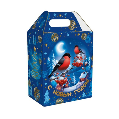 Упаковка новогодняя "Звездная ночь" 1000 гр 15х9,8х23,5см