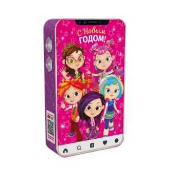 Упаковка новогодняя "Сказочный Патруль" 500 гр 13х4,5х21,5см