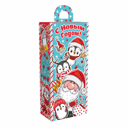 Упаковка новогодняя "Эскимошка"10х6х21см