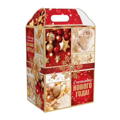 Упаковка новогодняя "Шанталь" 3000 гр 20х14,5х32см