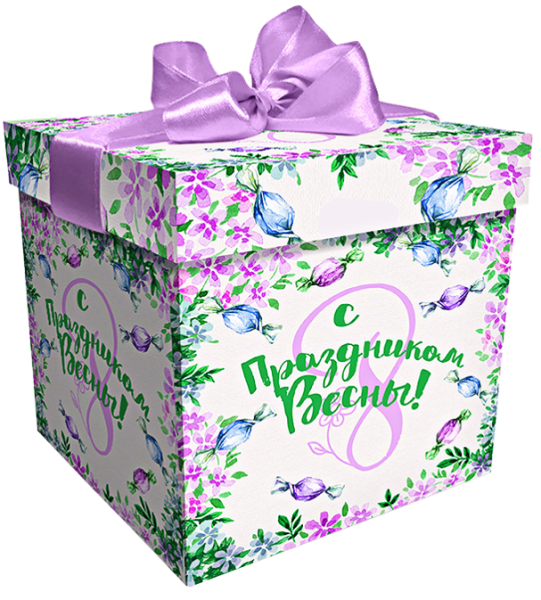 Упаковка "Кубик классический" (зеленый) 600гр 12,5х12,5х12см