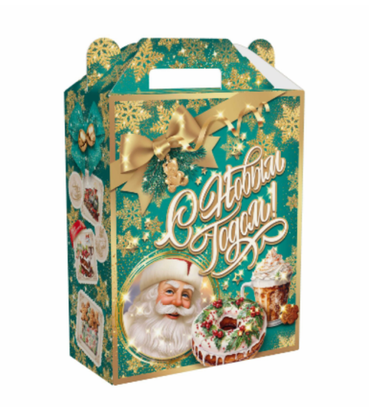 Упаковка новогодняя "Вкус детства" 1100 гр 17х8х25,5см