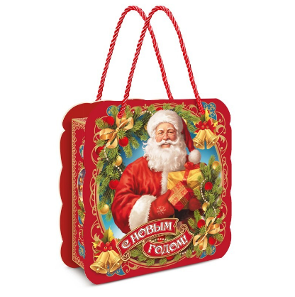 Упаковка новогодняя "Холидей" 1200 гр 18,5х9х21см