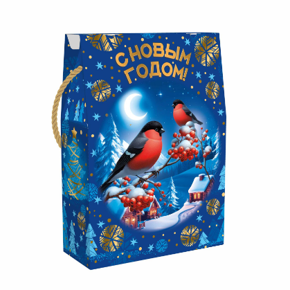 Упаковка новогодняя "Звездная ночь" 800 гр 17х7,5х24,5см