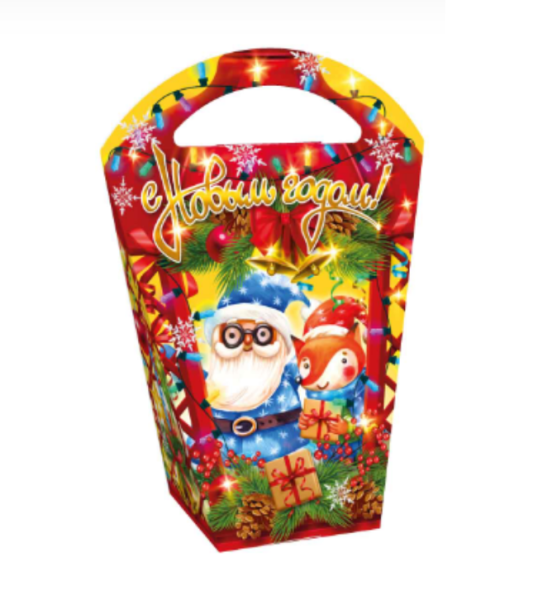 Упаковка новогодняя "ТилиБом" 600 гр 20х10х27см