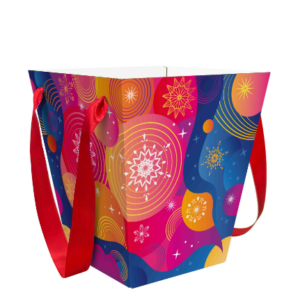 Упаковка новогодняя "Космическая" 2300 гр 17,5х11,5х27,5см