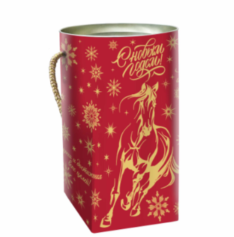 Упаковка новогодняя "Искра" туба картонная