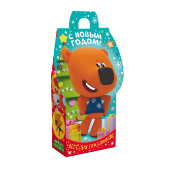 Упаковка новогодняя "Ми-ми-мишки" 300 гр 9,6х5,2х20,6см