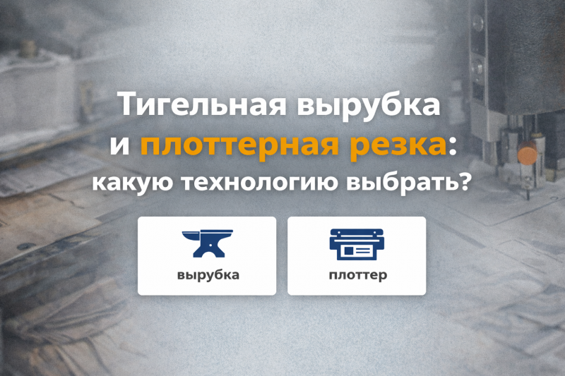 Тигельная вырубка и плоттерная резка: какую технологию выбрать?