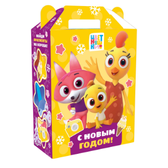 Упаковка новогодняя "Цветняшки" 700 гр 