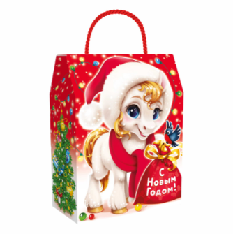 Упаковка новогодняя "Снежок" 16х8х20см