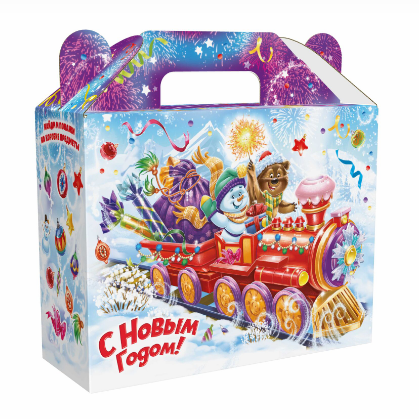 Упаковка новогодняя "Навстречу Радости" 23х8,5х23 см