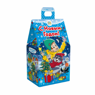 Упаковка новогодняя "Простоквашино" 900 гр 11,3х8,7х20 см