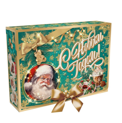 Упаковка новогодняя "Вкус Детства" 2000 гр 17,5х11,5х27,5см