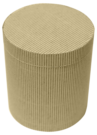Круглая подарочная коробка из рельефного картона 150х175 мм