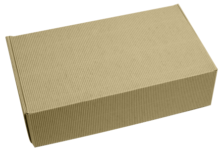 Прямоугольная подарочная коробка из рельефного картона 215х390х100 мм
