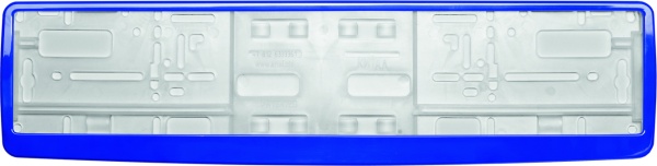 Рамка для номера автомобиля синяя в упаковке