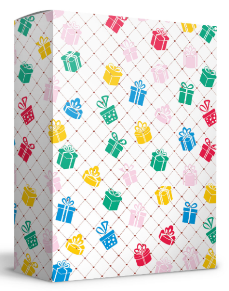 Упаковка с окошком "Подарочный бокс" 275х83х373