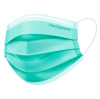 Маска лицевая защитная двухслойная 10 шт (зеленая) 