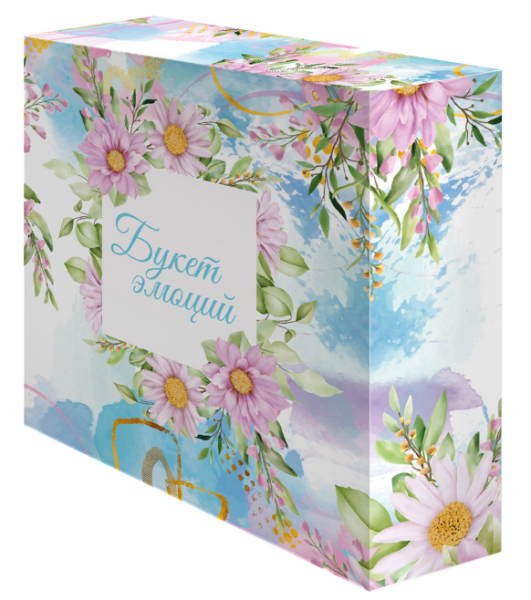 Упаковка с окошком "Букет эмоций" 195х60х190 мм