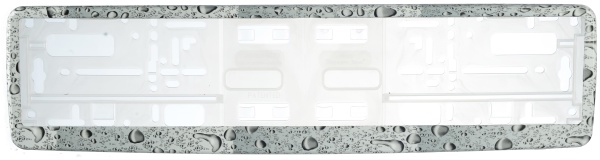 Рамка для номера иммерсионная VIP "Капли"