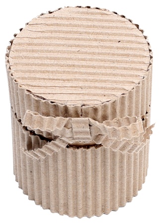 Круглая подарочная коробка из рельефного картона 50х60 мм