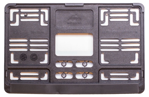 Рамка автомобильного номера квадратная 290х170 чистая