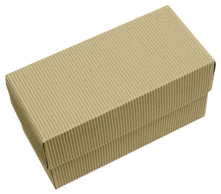 Прямоугольная подарочная коробка из рельефного картона 100х220х120 мм
