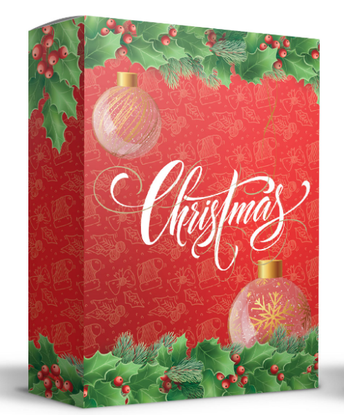 Упаковка с окошком "Зимняя гармония" 180х50х255 мм