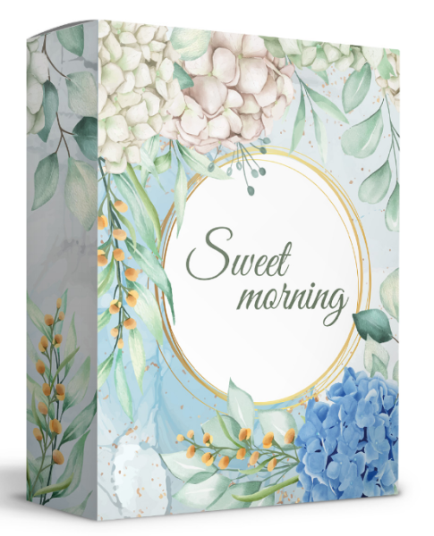 Упаковка с окошком "Сладкое утро" 300х80х390 мм