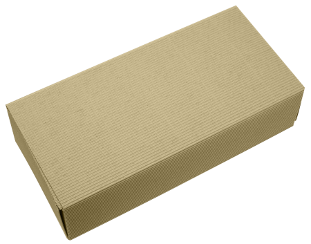 Прямоугольная подарочная коробка из рельефного картона 165х355х90 мм