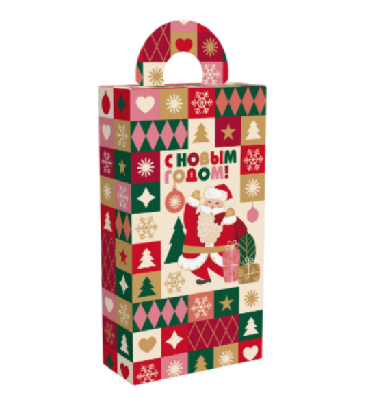 Упаковка новогодняя "Королевская" 500 гр 11х5х21см
