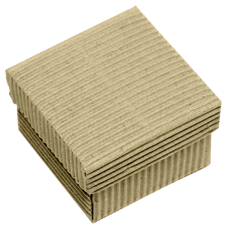 Прямоугольная подарочная коробка из рельефного картона 65х65х45 мм